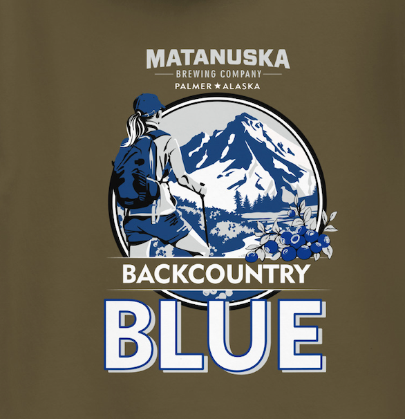Back Country Blue Back Logo Premium Hoodie