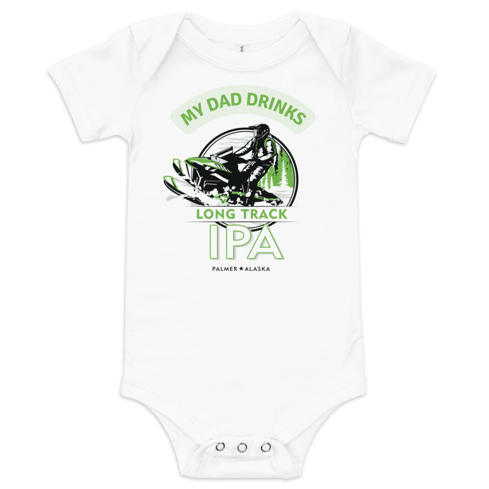 My Dad Drinks IPA Baby short sleeve one piece