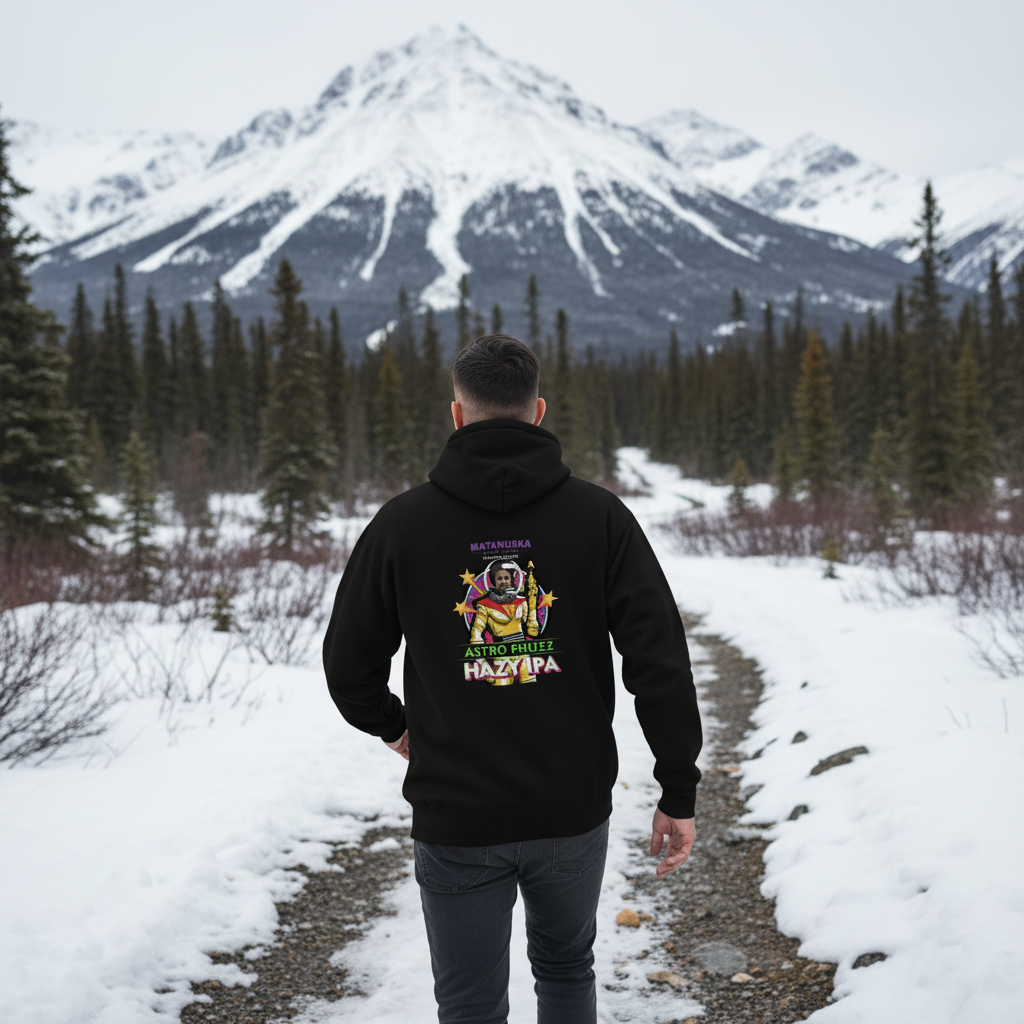 Astro Phuzz Back Logo Premium Hoodie – Matanuska Brewing Company