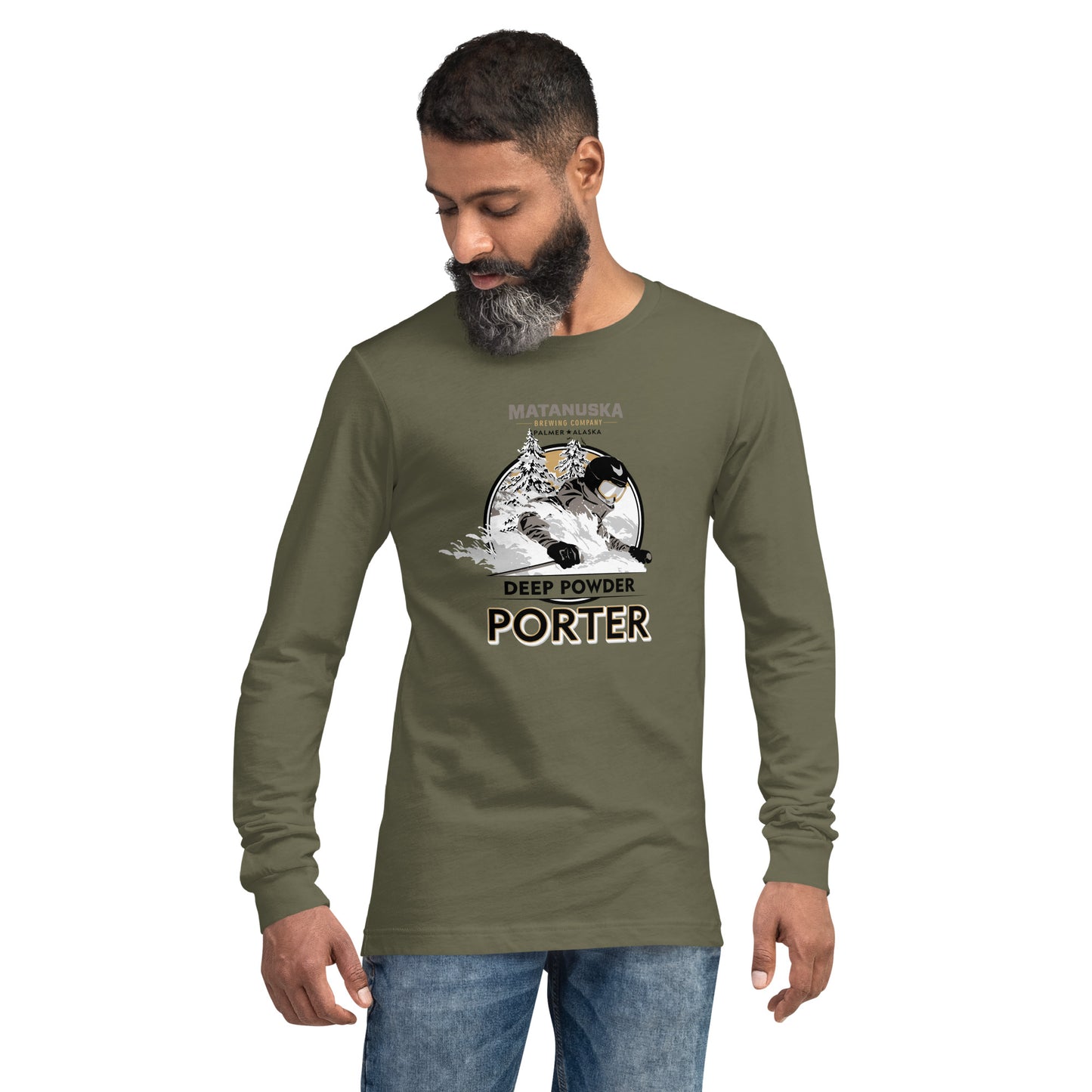 Deep Powder Porter 100% Cotton Long Sleeve T-Shirt