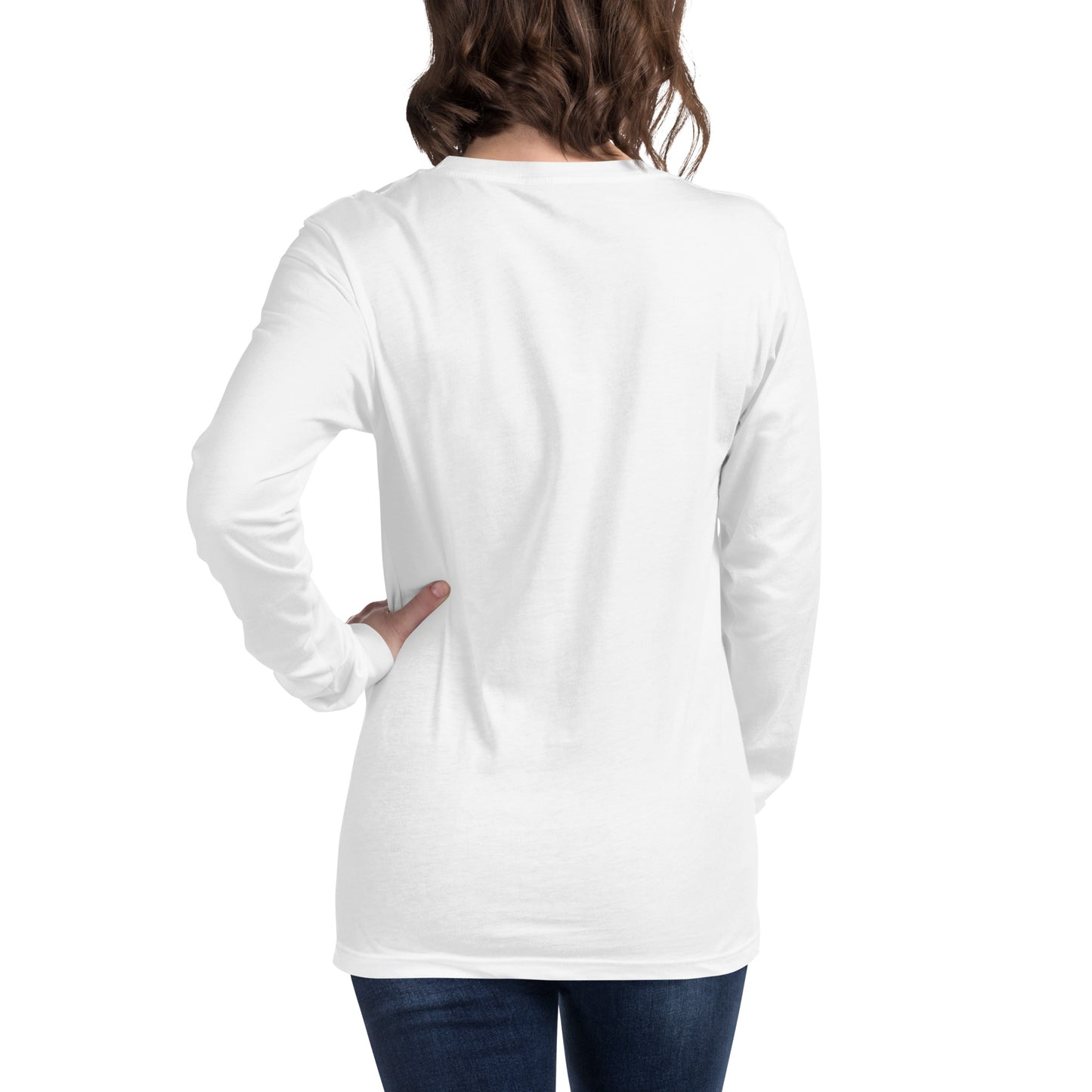 Snow BIke White 100% Cotton Long Sleeve T-Shirt