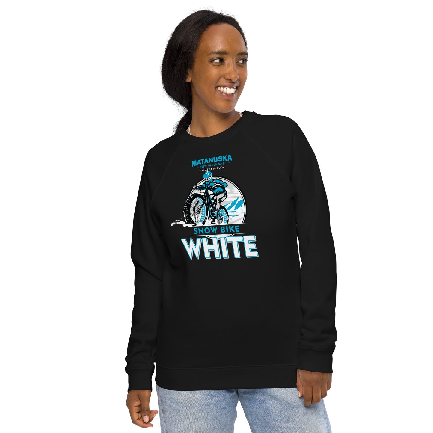Snow Bike dk organic raglan sweatshirt