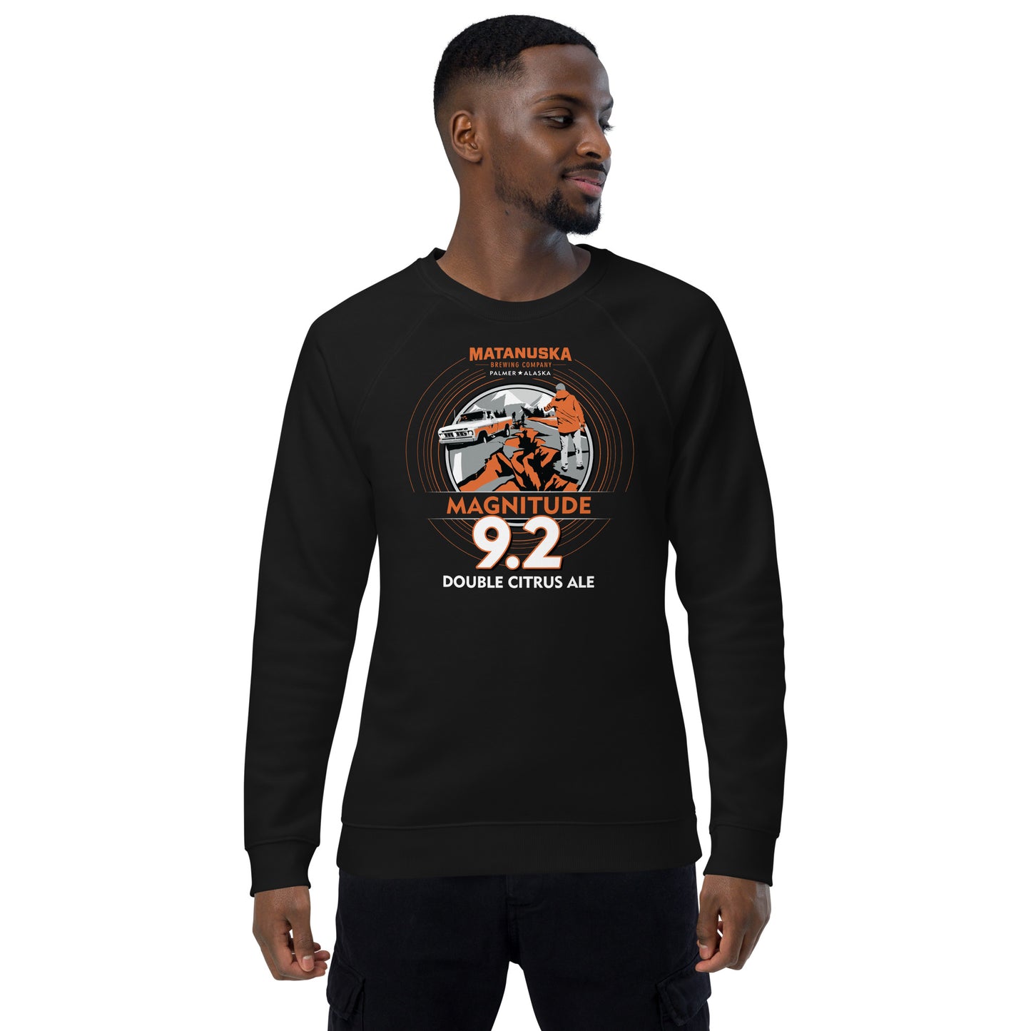 Magnitude 9.2 organic raglan sweatshirt