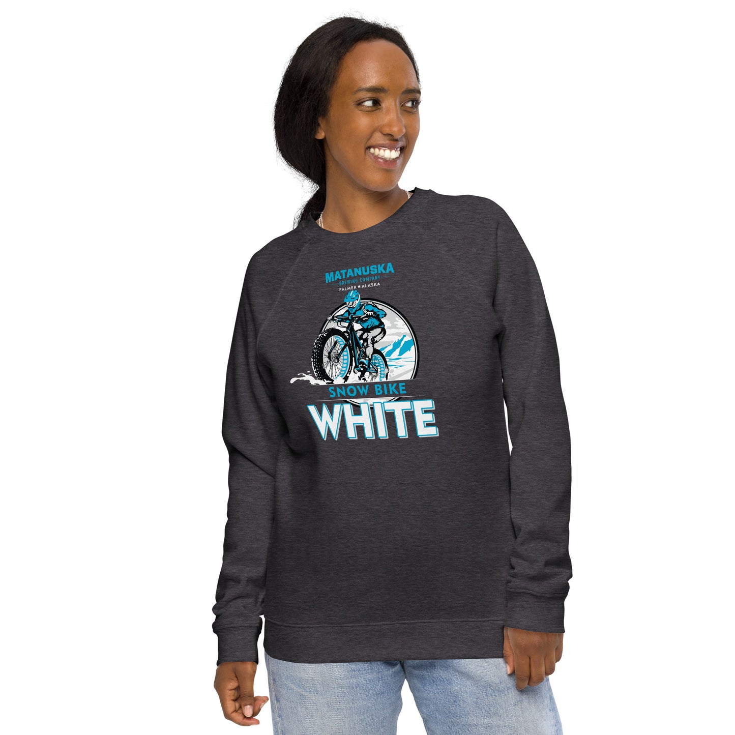 Snow Bike dk organic raglan sweatshirt