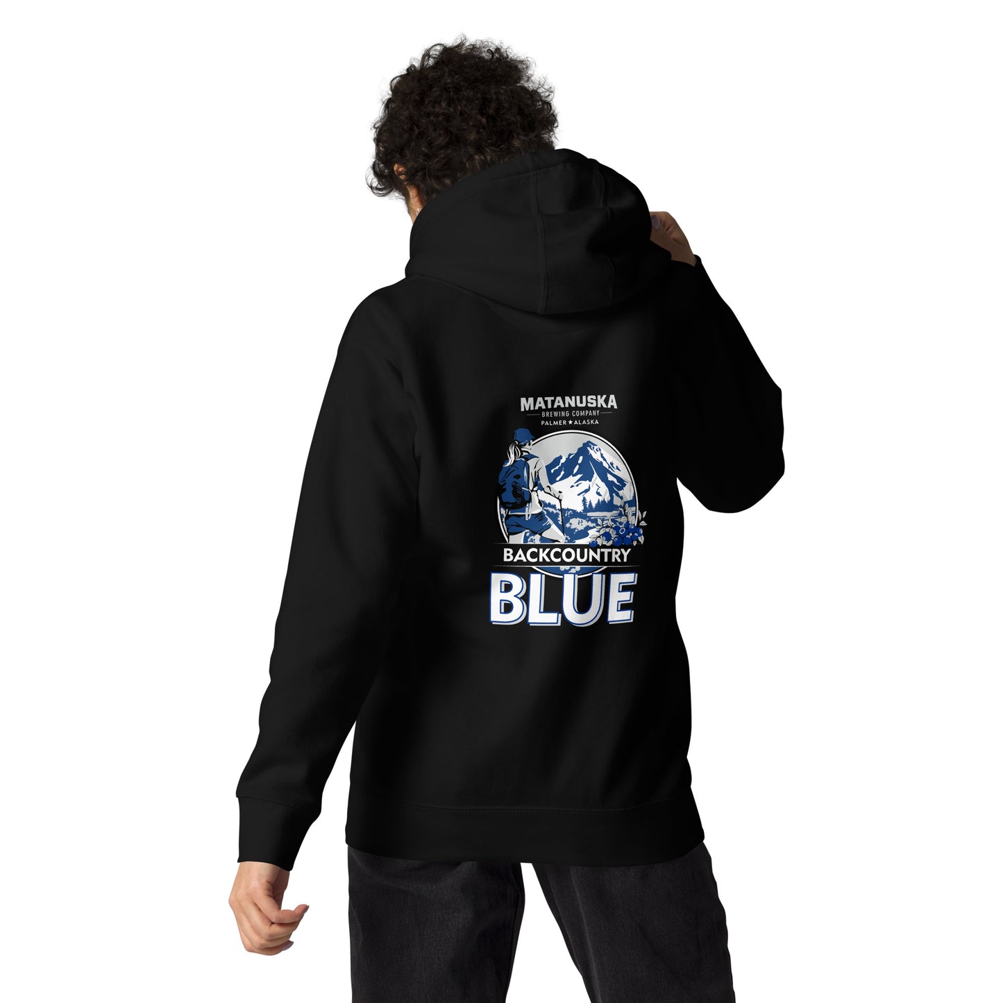 Back Country Blue Back Logo Premium Hoodie