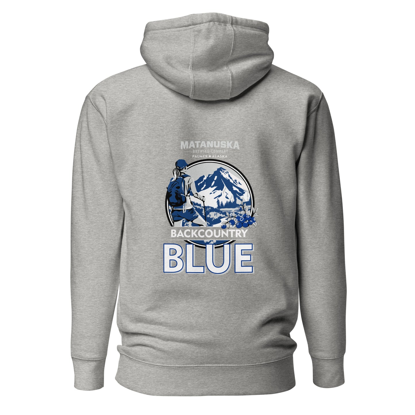 Back Country Blue Back Logo Premium Hoodie