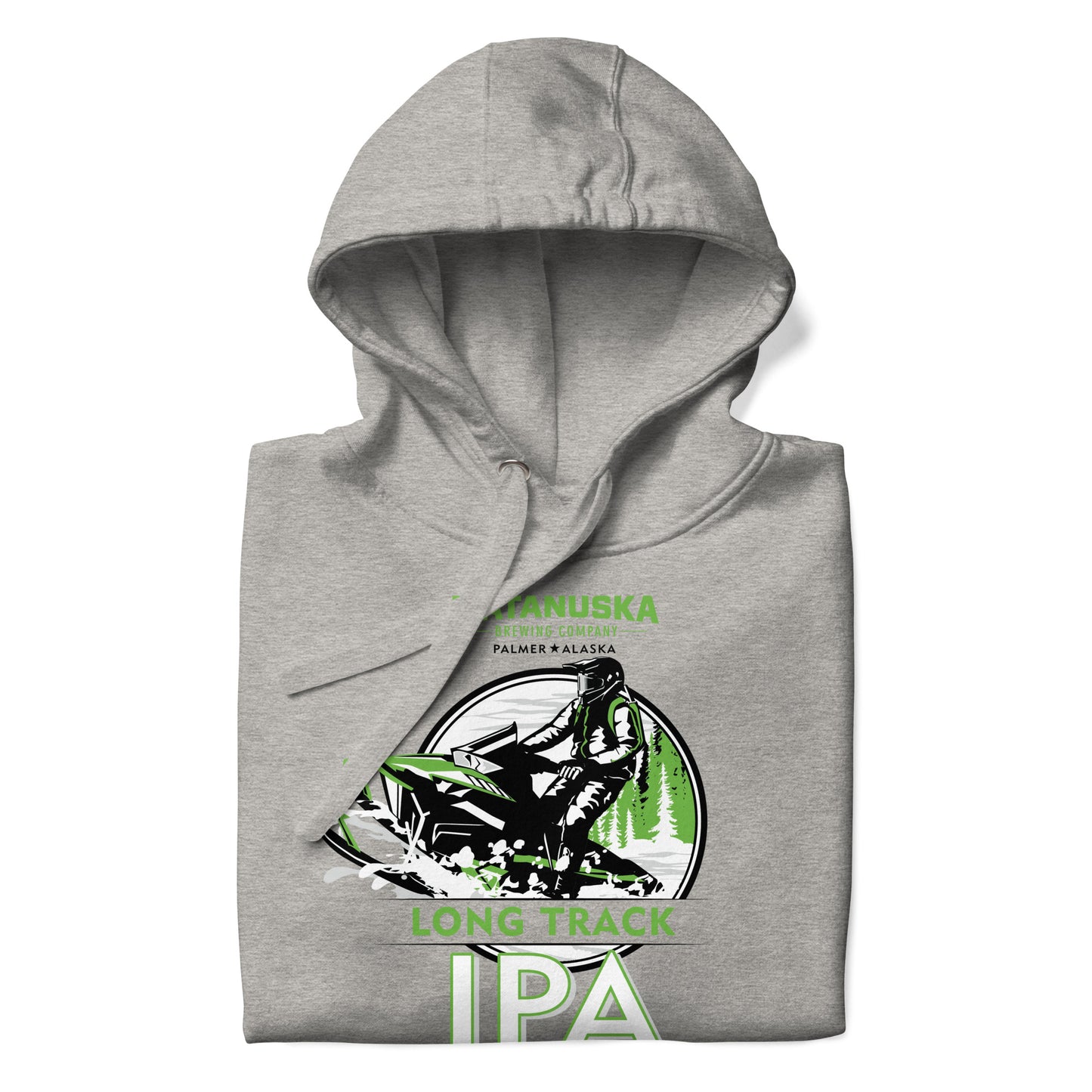 Long Track Front Logo Premium Hoodie