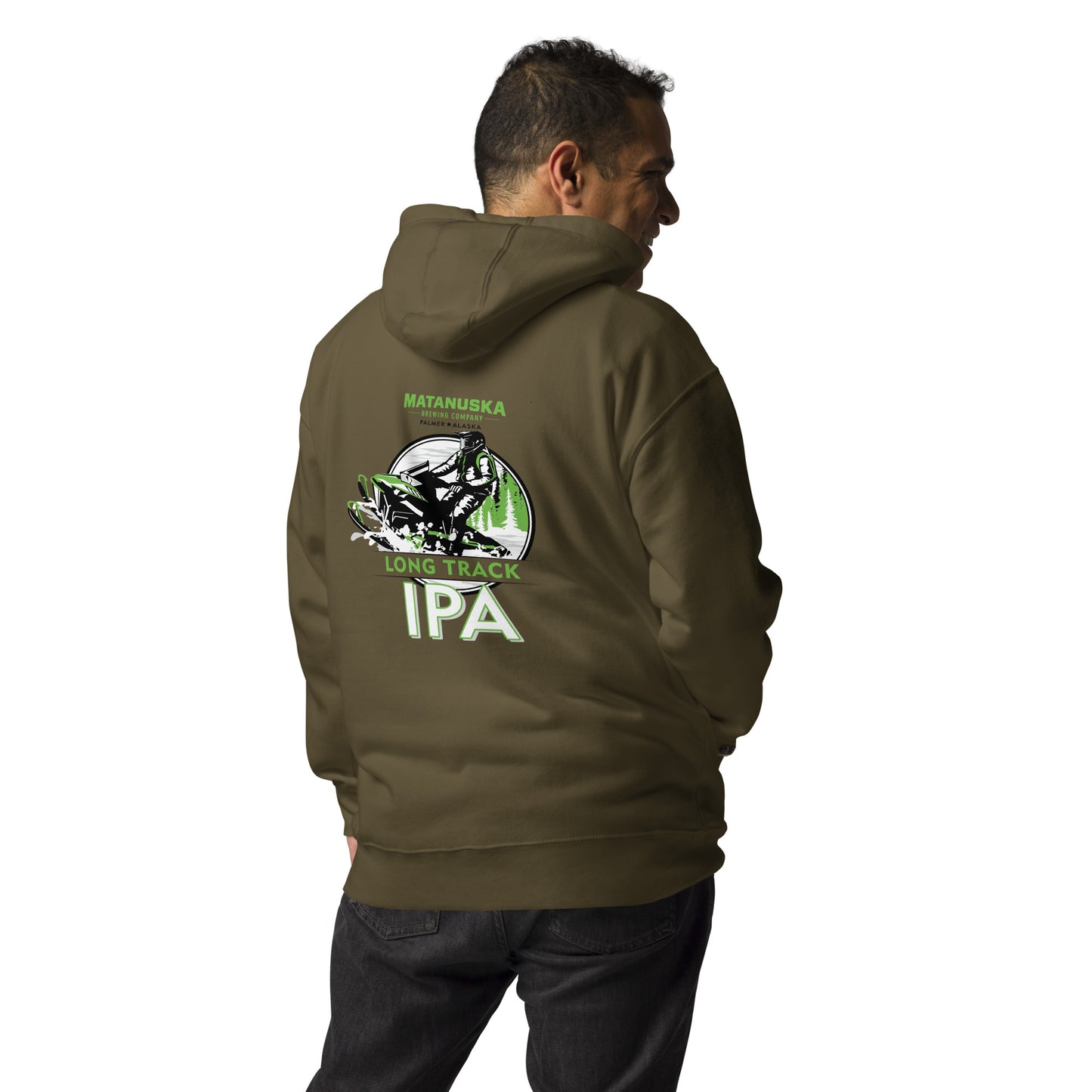 Long Track Back Logo Premium Hoodie