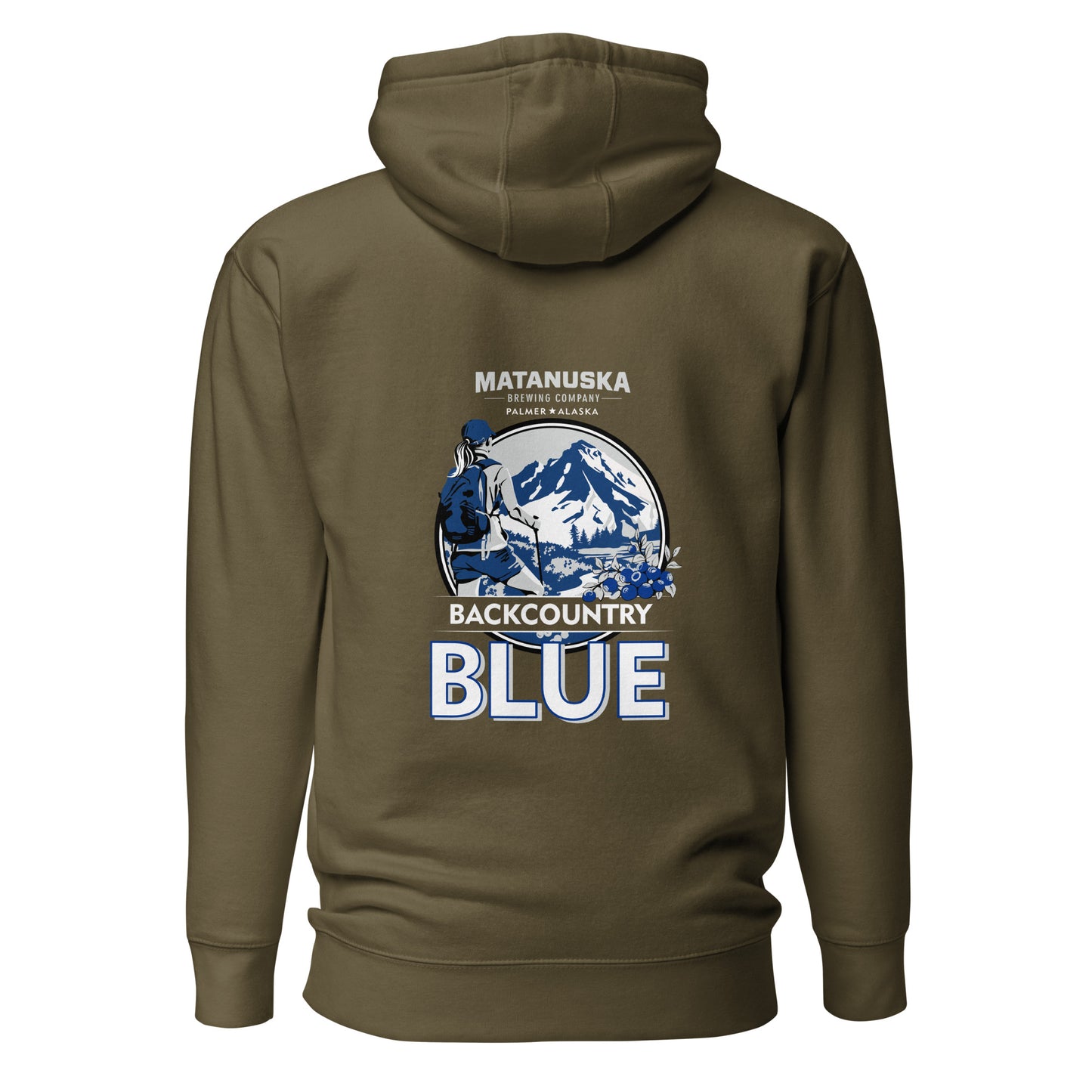 Back Country Blue Back Logo Premium Hoodie
