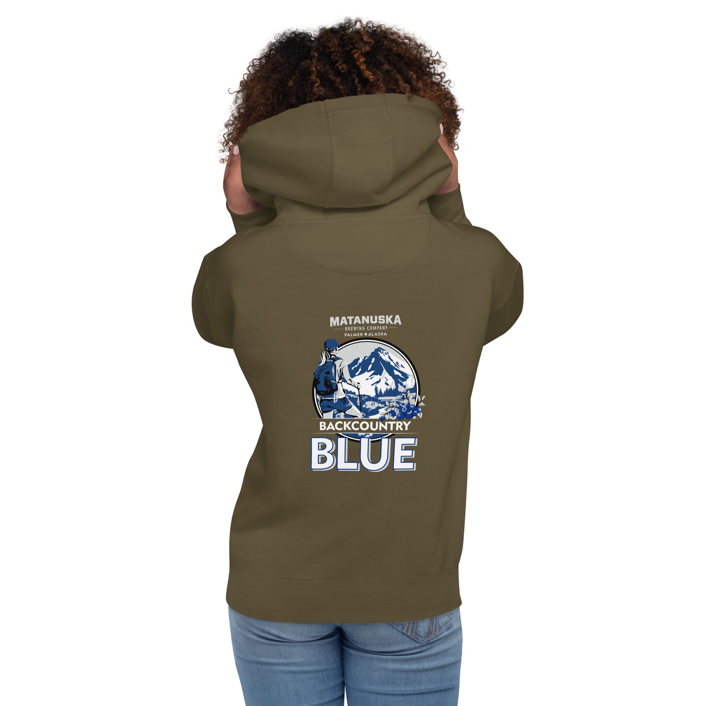 Back Country Blue Back Logo Premium Hoodie