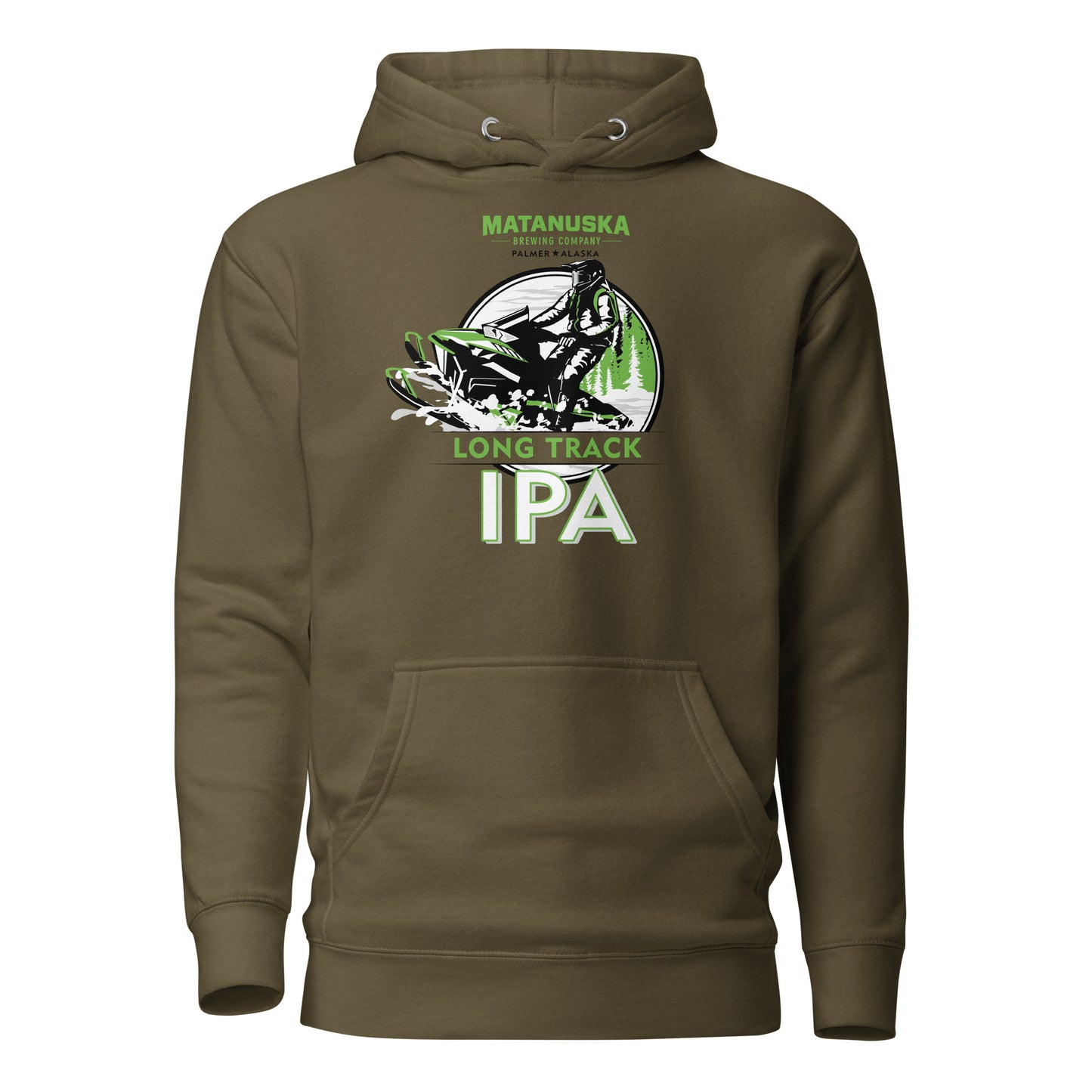 Long Track Front Logo Premium Hoodie