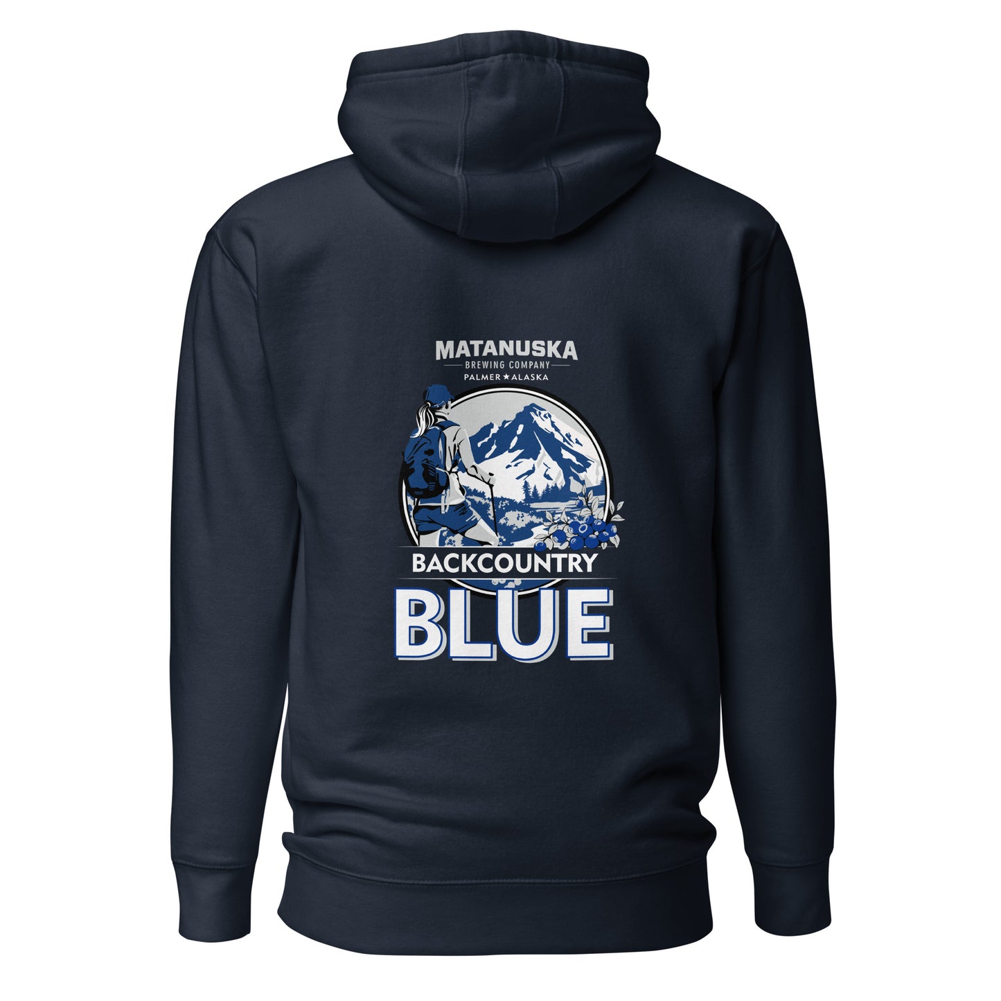 Back Country Blue Back Logo Premium Hoodie