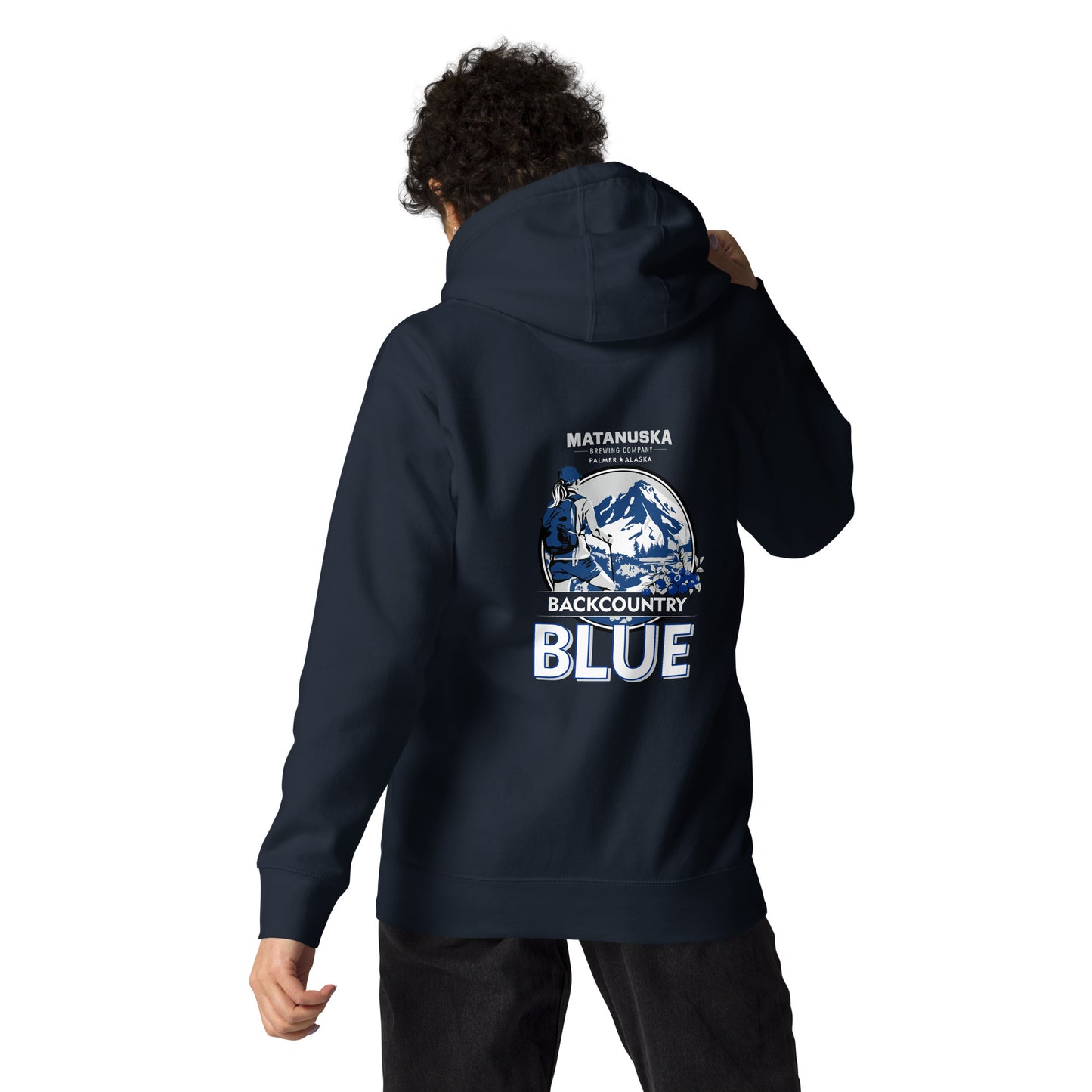 Back Country Blue Back Logo Premium Hoodie