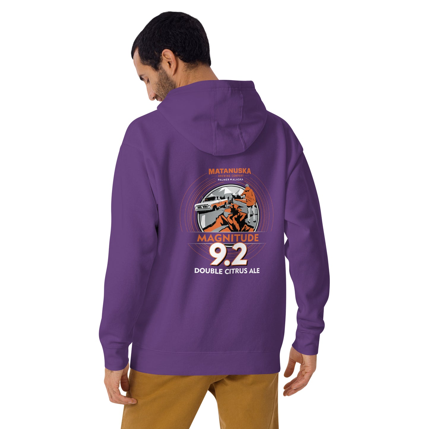 Magnitude 9.4 Back Logo Premium Hoodie