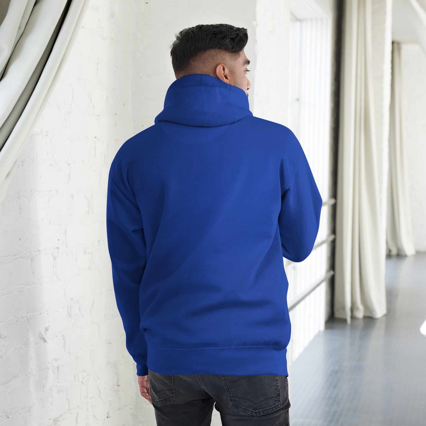 Blue 8.2 Front logo Hoodie