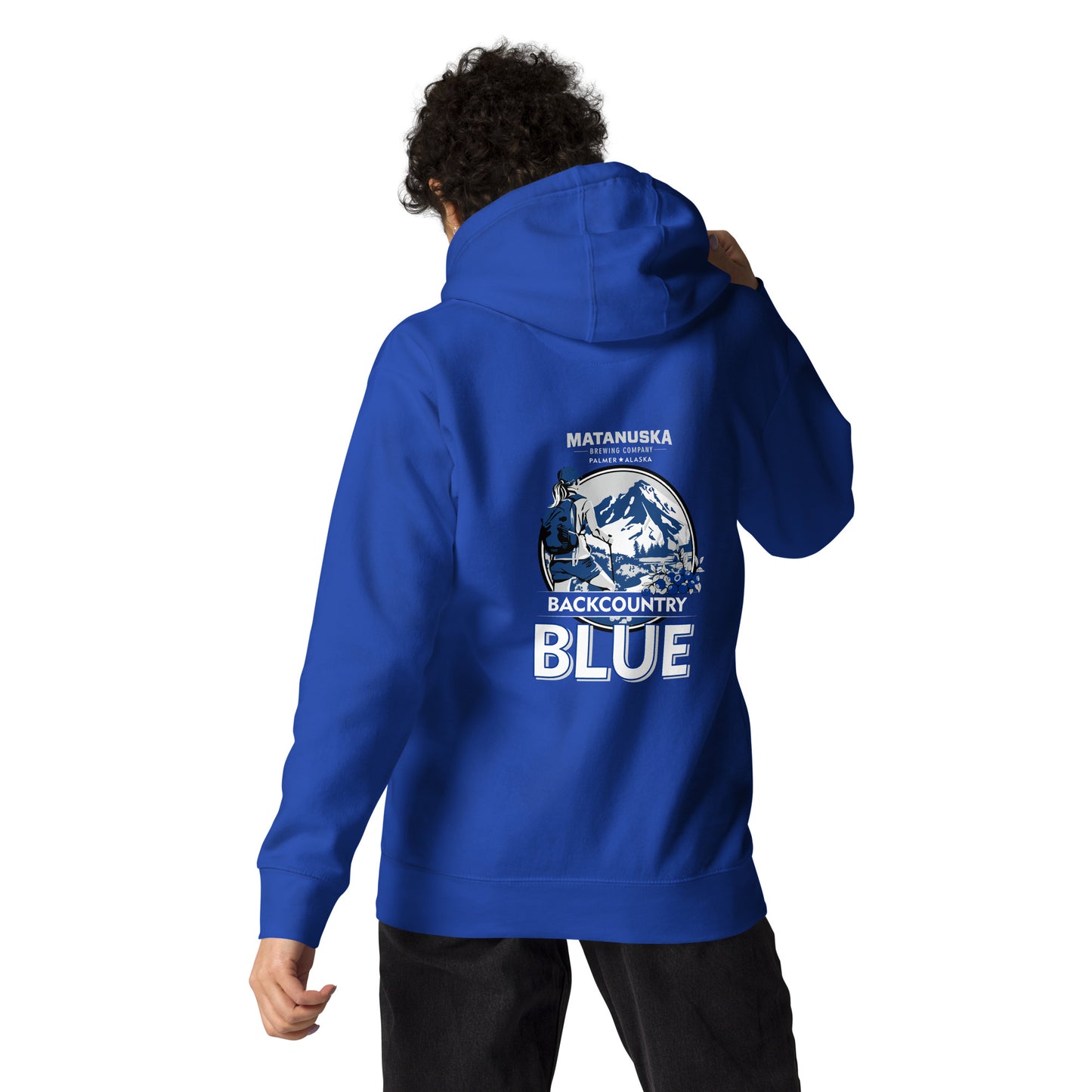 Back Country Blue Back Logo Premium Hoodie