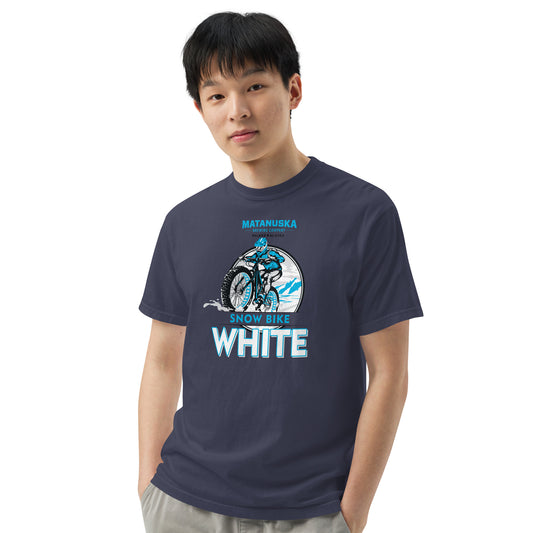 Snow Bike White garment-dyed heavyweight t-shirt