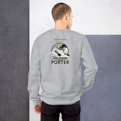 Deep Powder Porter back logo Sweatshirt